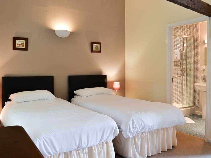 Bedroom with en-suite | Granary - Trimstone Manor Cottages, Trimstone, near Woolacombe