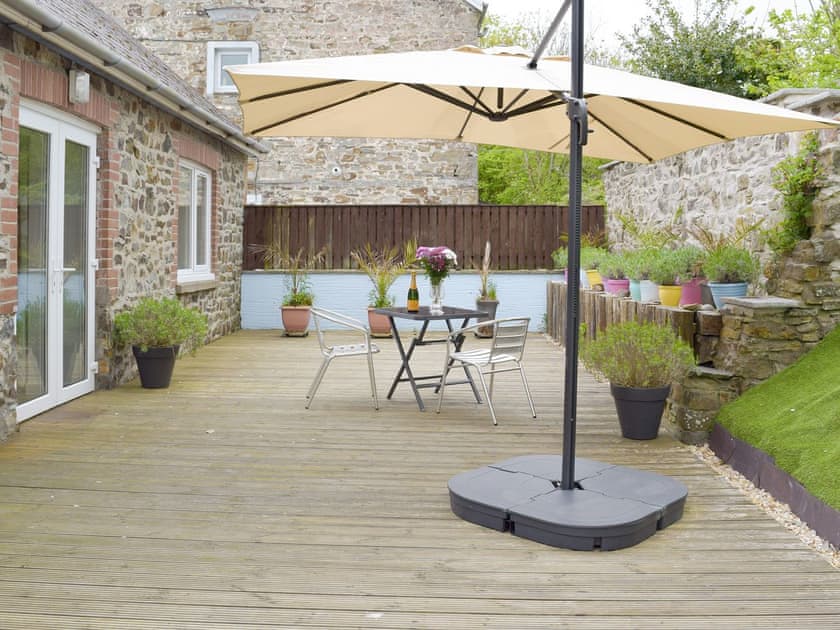Decked patio with outdoor furniture | Llwynbedw, St Dogmaels, near Cardigan