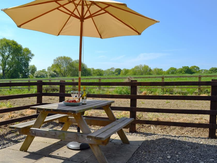 Attractive sitting out area | Highfield Barn, Nawton, near Helmsley