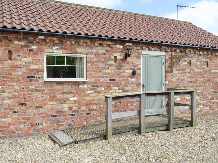 Main entrance to property | Meadow View - Struncheon Hill Farm, Brandesburton, near Bridlington