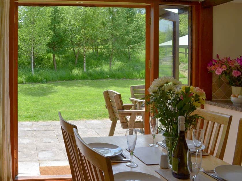 Charming dining area | Apple Barrel Barn, Dunkeswell Abbey, near Honiton