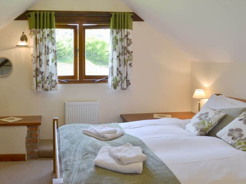 Comfortable double bedroom | Apple Barrel Barn, Dunkeswell Abbey, near Honiton