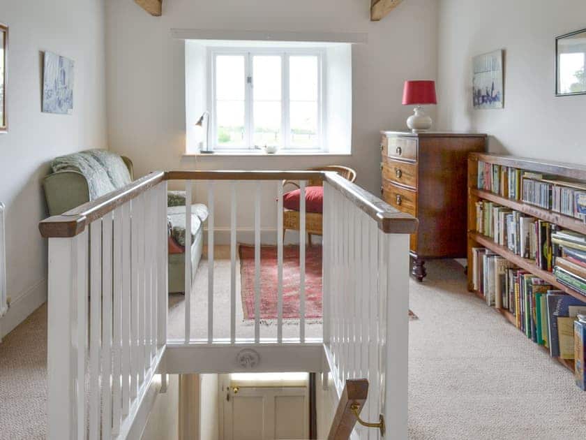 Reading area on landing | Chaplands, Beaford, near Great Torrington