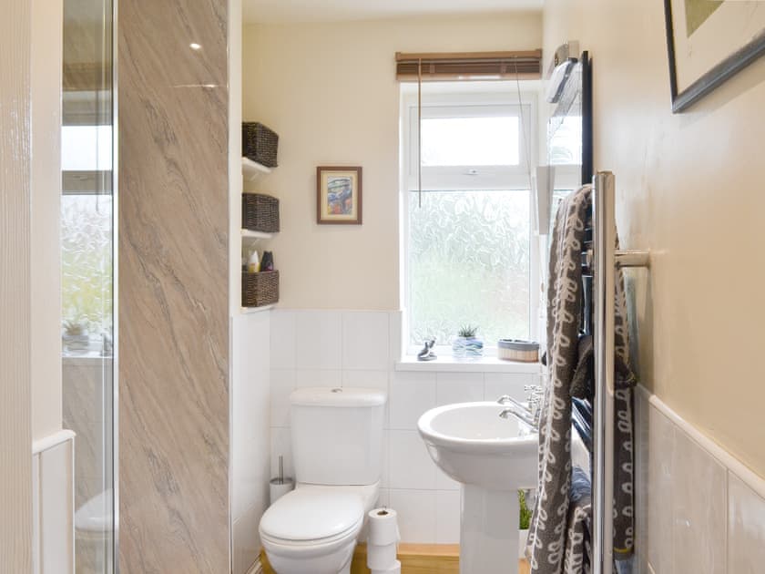 Light and airy shower room | 1¾ Denwick View, Alnwick