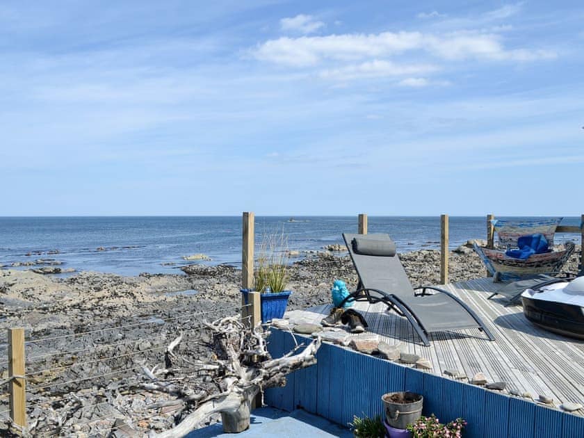 Outdoor space with unobstructed, panoramic sea views | Sea Yonder, Buckie, near Cullen