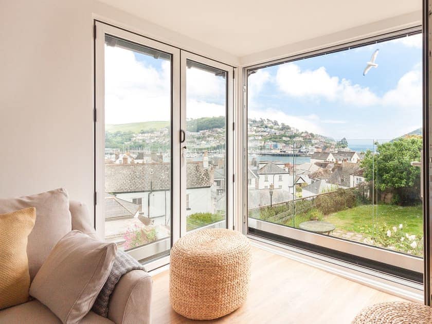 Spectacular view of the Dart estuary and Kingswear from the living area | Seaview, Dartmouth