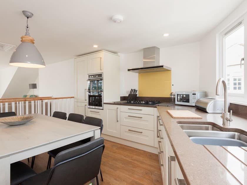 Dining area and adjacent kitchen | Seaview, Dartmouth
