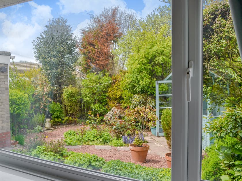 Delightful views of the garden | Summerhouse Cottage, Beadnell, near Seahouses