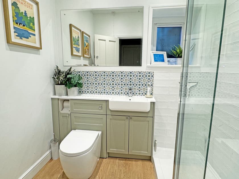 Newly renovated bathroom with walk-in shower | Fallodon Burnhouses, near Beadnell