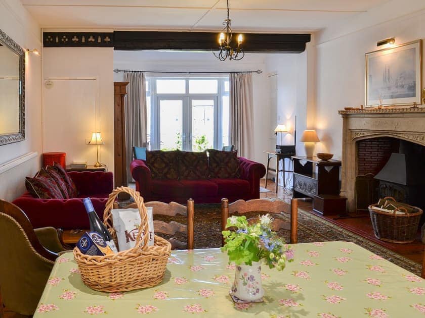 Delightfil living space with wood burner | The Mistress’ House, Hunstanton