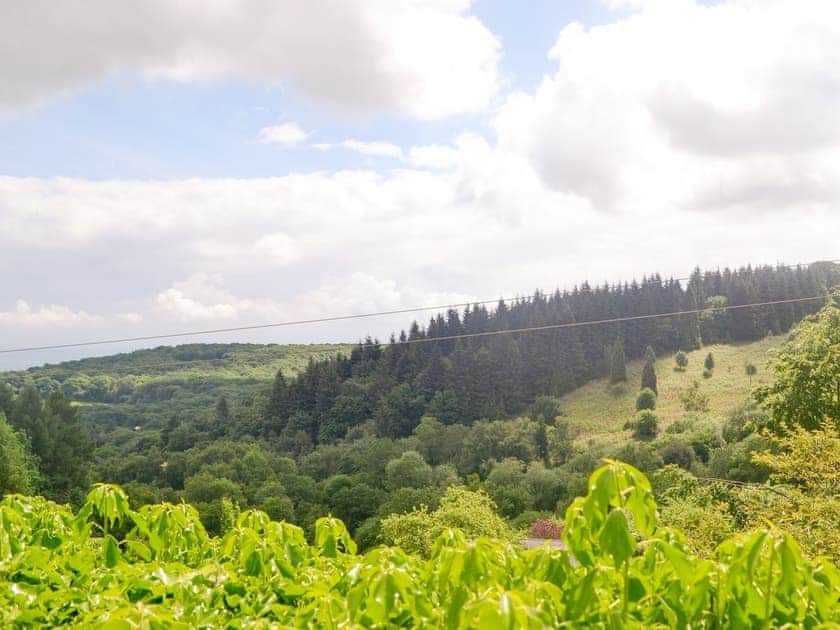Outstanding views from the patio | The Hayloft, Edge Hills, near Littledean
