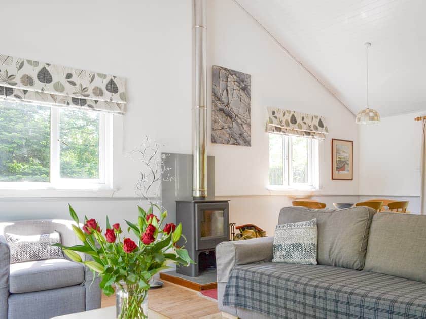Welcoming living area of the open-plan living space | Tigh A Vullin, Ardfern, near Lochgilphead