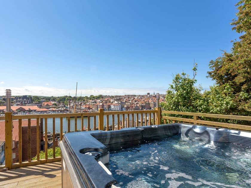 Wonderful, relaxing private hot tub with river views | The Ropery - Cyana Cottages, Whitby
