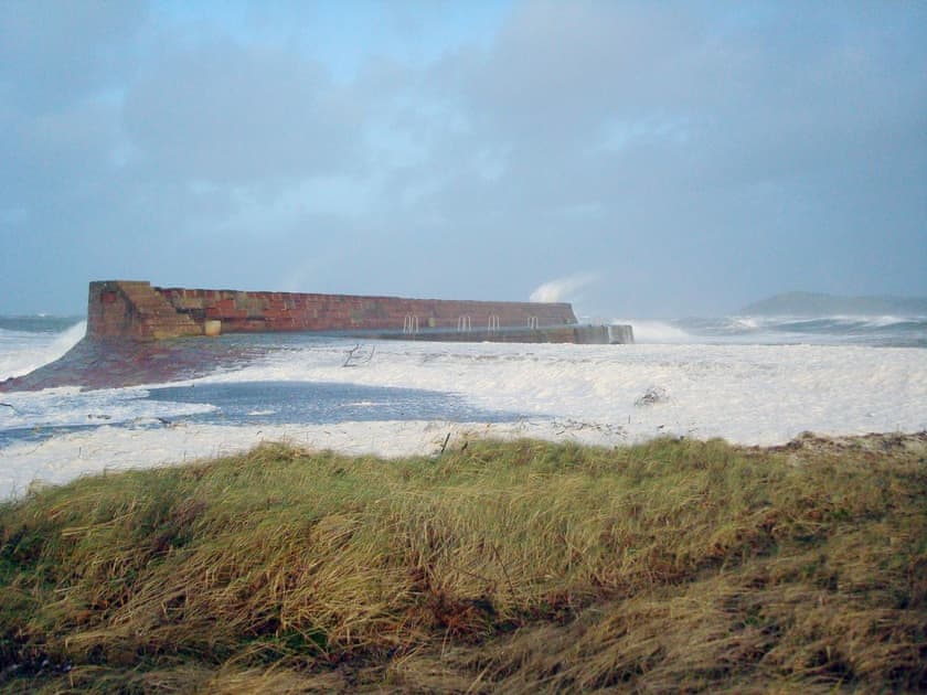 Winter storm, Ballantrae harbour | Ingleside, Ballantrae, near Girvan