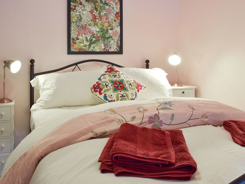Relaxing double bedroom | Mill Cottage - Pendegy Mill, Llanybri, near Carmarthen