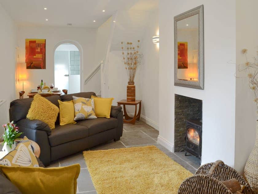 Well presented living room | Samphire Lodge, Brixham