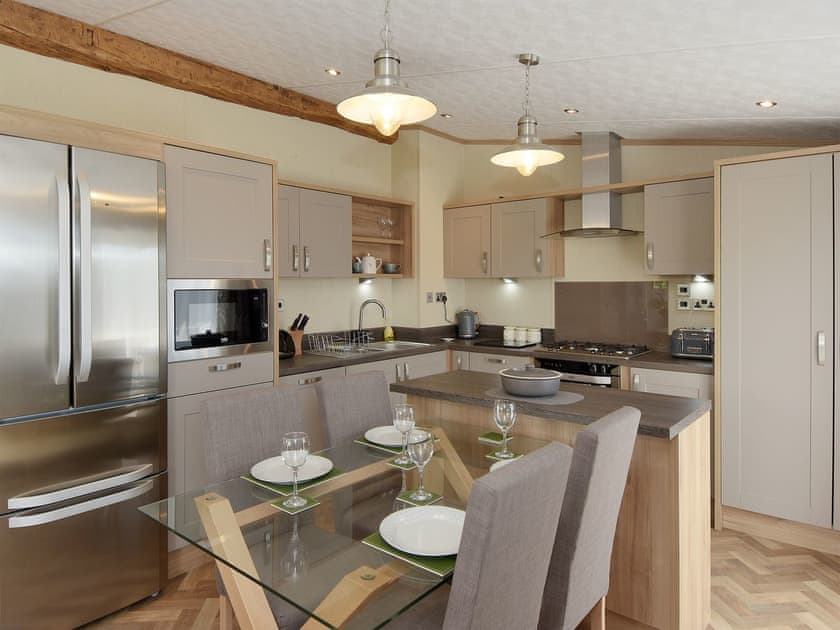 Well equipped kitchen/ dining area | Rockville Lodge - Rockville Farm, Bempton, near Flamborough