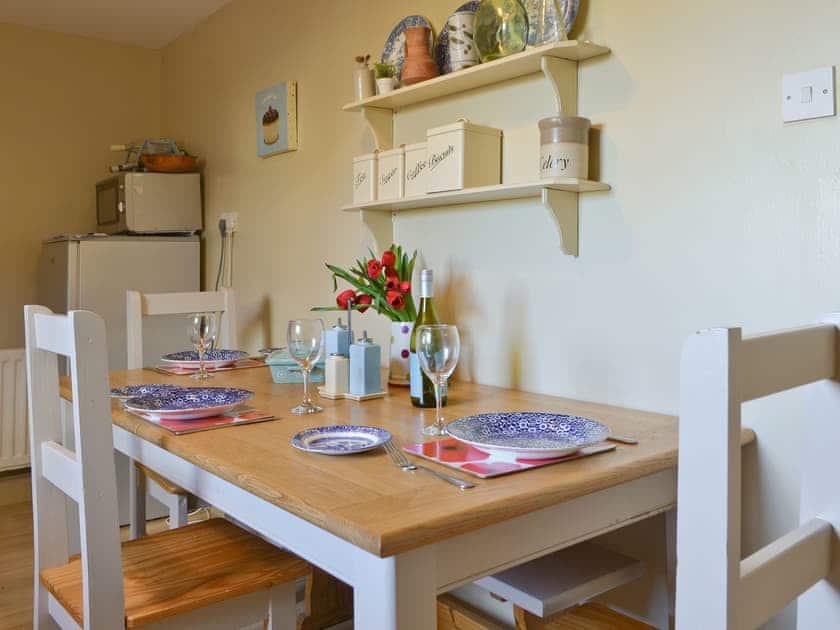 Charming dining area in kitchen | 1 Gill Edge Cottages - Gill Edge Cottages, Bainbridge, near Hawes