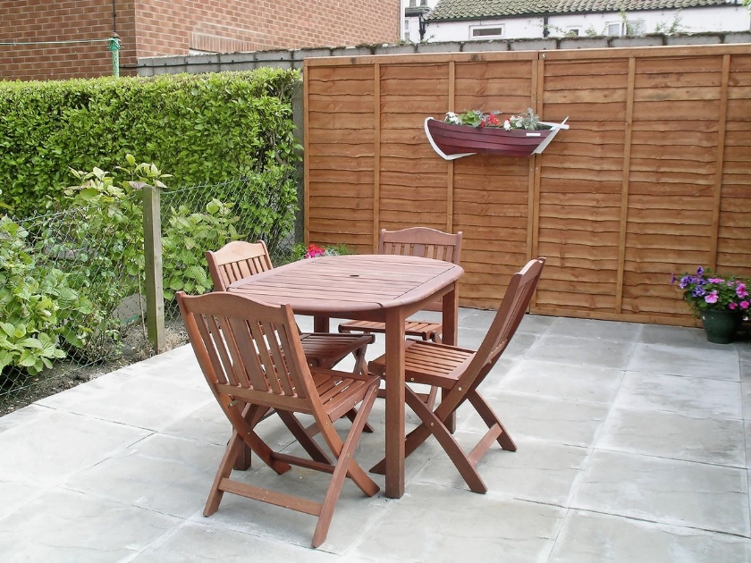 Sitting-out-area | Lobster Cottage, Flamborough, nr. Bridlington