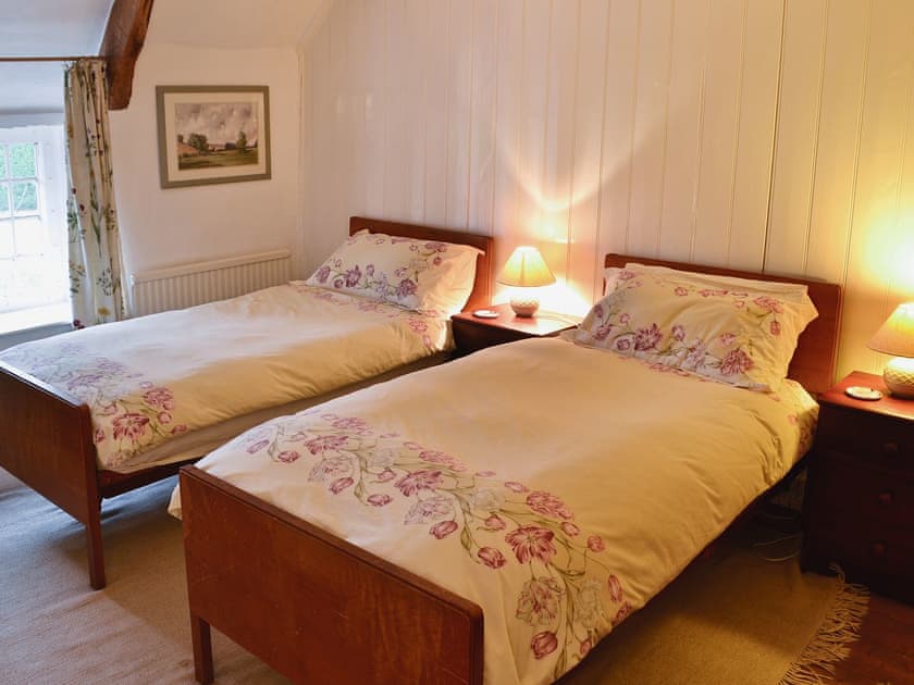 Twin bedroom | The Old Post Office, Lower Bockhampton