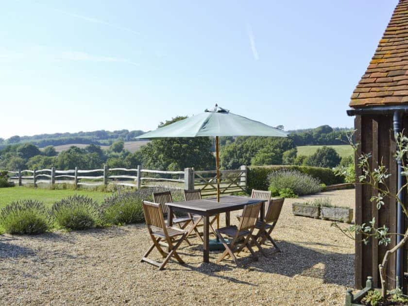 Sitting-out-area | Combe Hill Farm - The Byre, Ninfield, nr. Battle