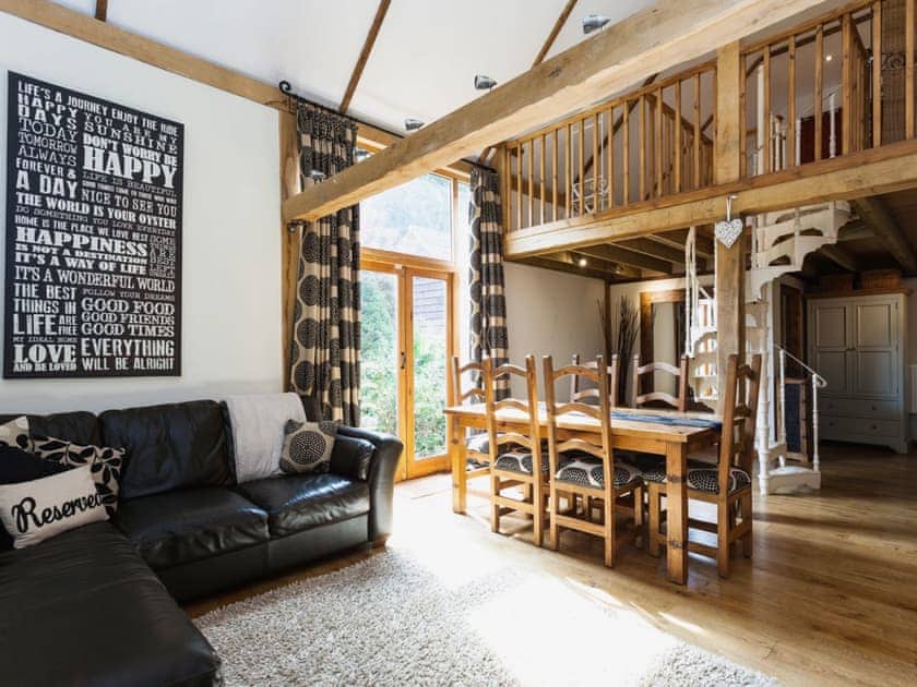 Living room/dining room | The Barn, Burley