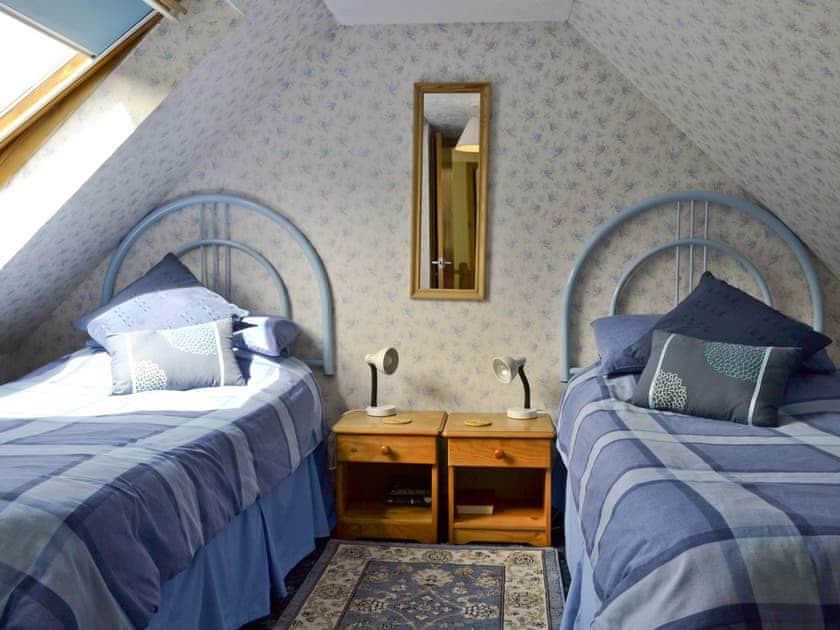 Twin bedroom | Waterfall Cottage, Glendale, Isle of Skye