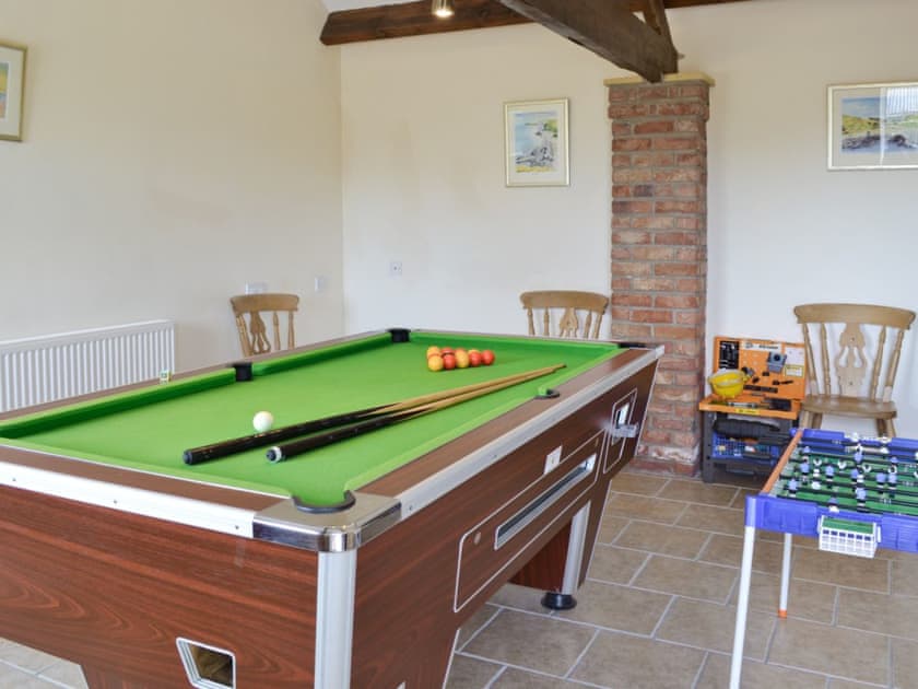 Games room | Rockville Farm - The Milking Parlour, Bempton, nr. Flamborough