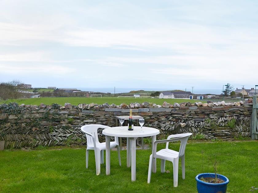 Relaxing sitting-out-area with far reaching views | The Summer House, Tintagel