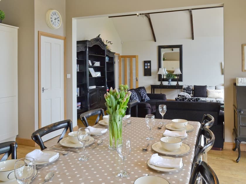 Dining area within kitchen | The Pavilion, Killerby, near Scarborough