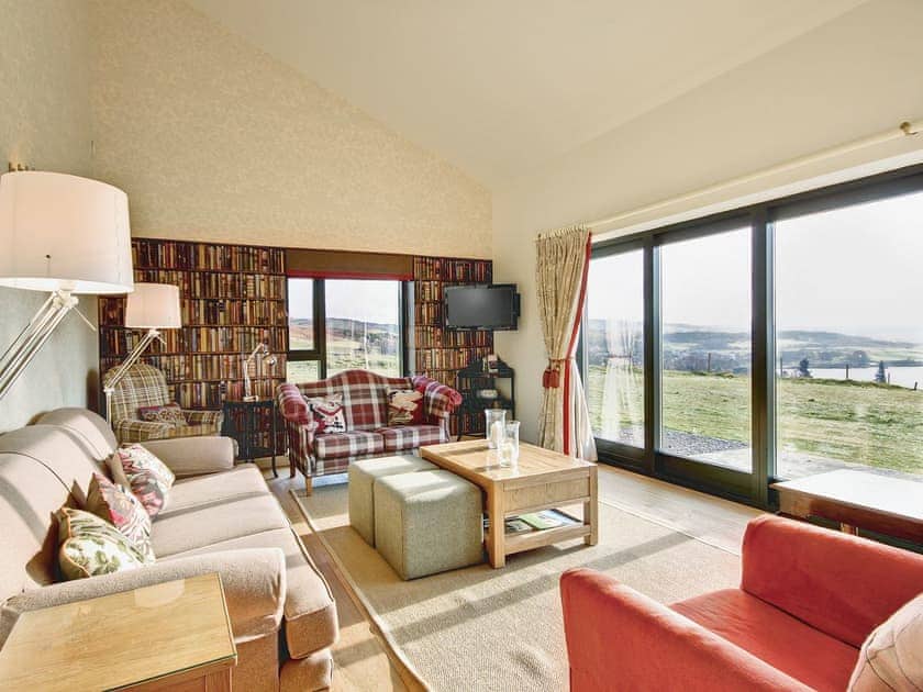 Spacious living area with panoramic views | Lairg Estate - Phil&rsquo;s House - Lairg Estate , Lairg