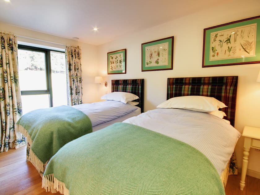 Tastefully furnished twin bedroom | Lairg Estate - Phil’s House - Lairg Estate , Lairg