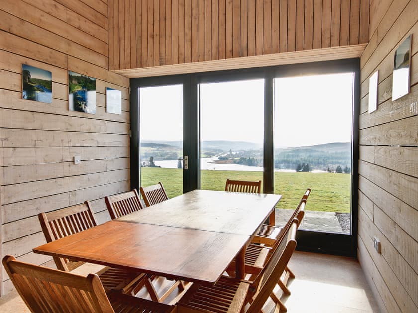 Dining room with breathtaking views | Lairg Estate - Phil’s House - Lairg Estate , Lairg
