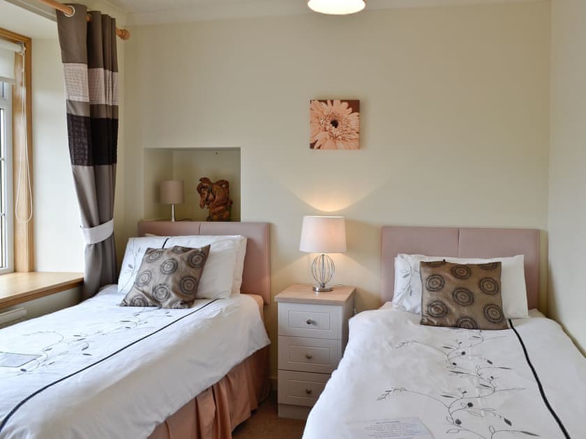 Twin bedroom | Nethermill Cottages - Mill Shore Cottage, Pennan, nr. New Aberdour