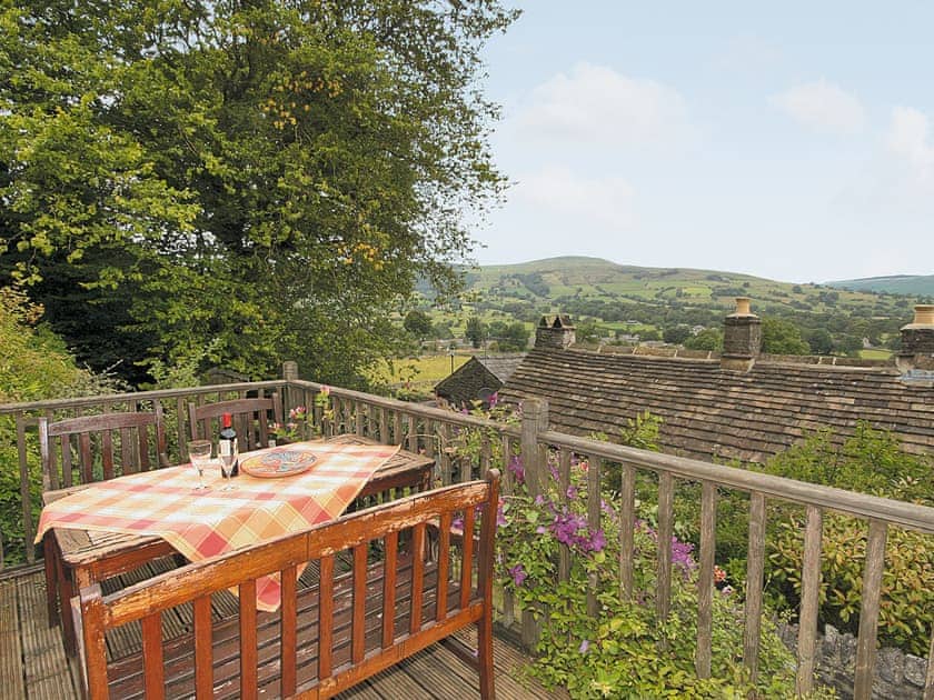Sitting-out-area | Mullions and Mushroom Cottage - Mullions, Castleton