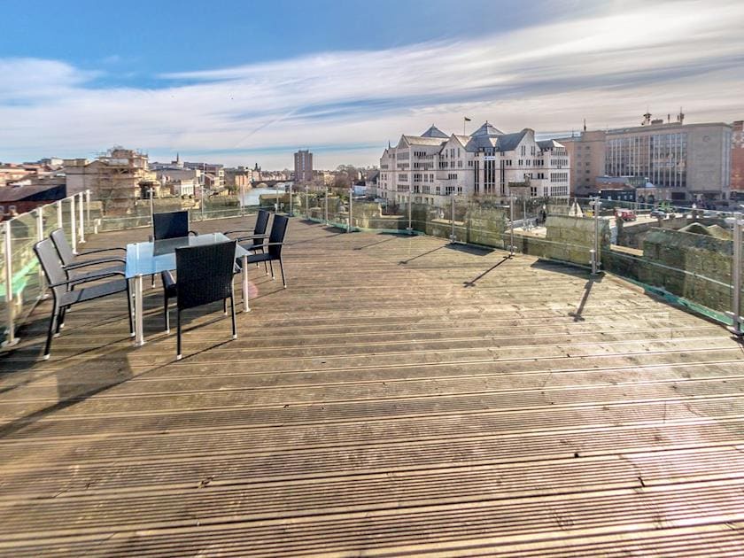 Great views over historic York from the private roof terrace | Lendal Tower, York