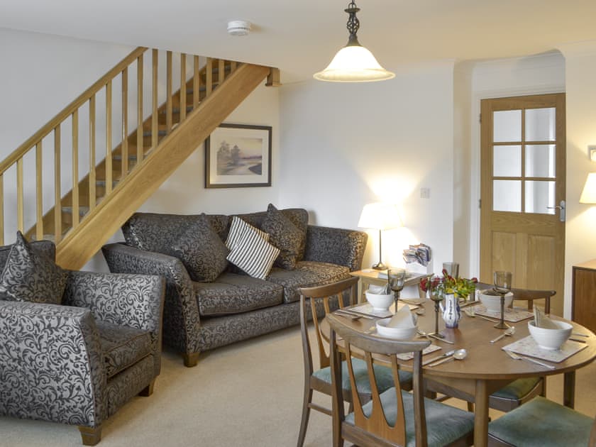 Spacious living and dining room | Barkers Cottage, Ellington, near Druridge