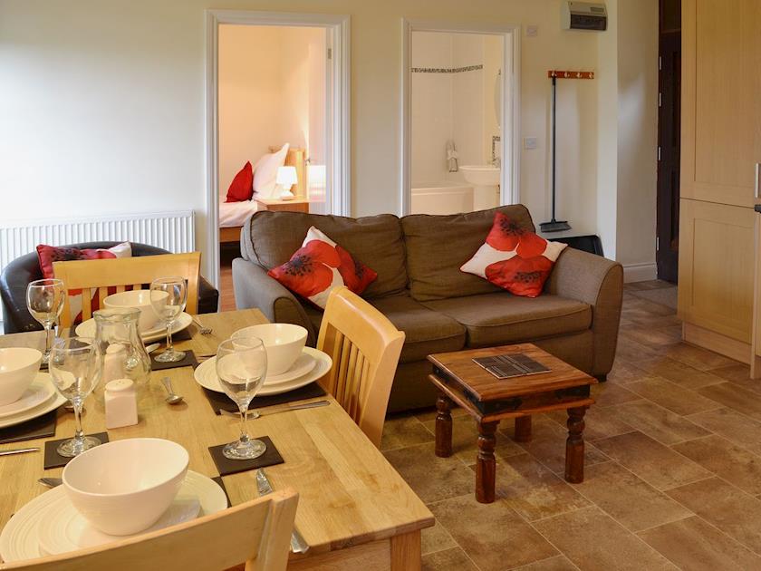 Open plan living/dining room/kitchen | The Haybarn - Decoy Farm Holiday Cottages, High Halstow, near Rochester