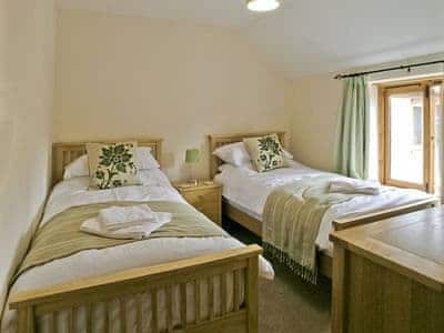 Twin bedroom | Bailey Ridge Farm Cottages - Cowleaze, Leigh, nr. Sherborne