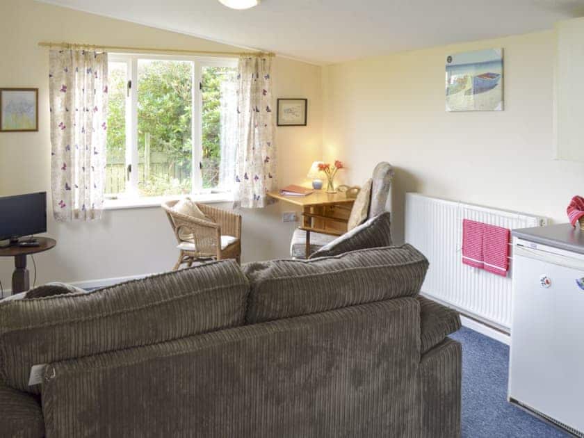 Spacious open-plan designed living area | Heather Brae Lodge, Nancledra, near Penzance