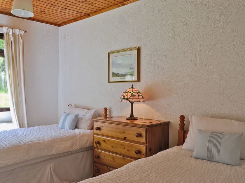 Twin bedroom | Beech Cottage , St Catherines, nr. Cairndow