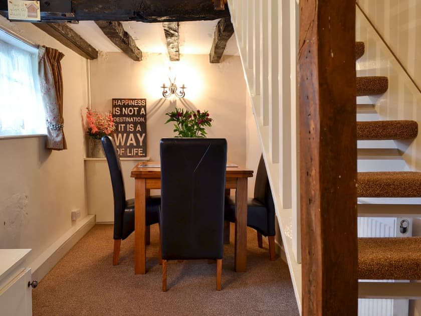Dining room with beams | Childe of Hale Cottage, Hale Village