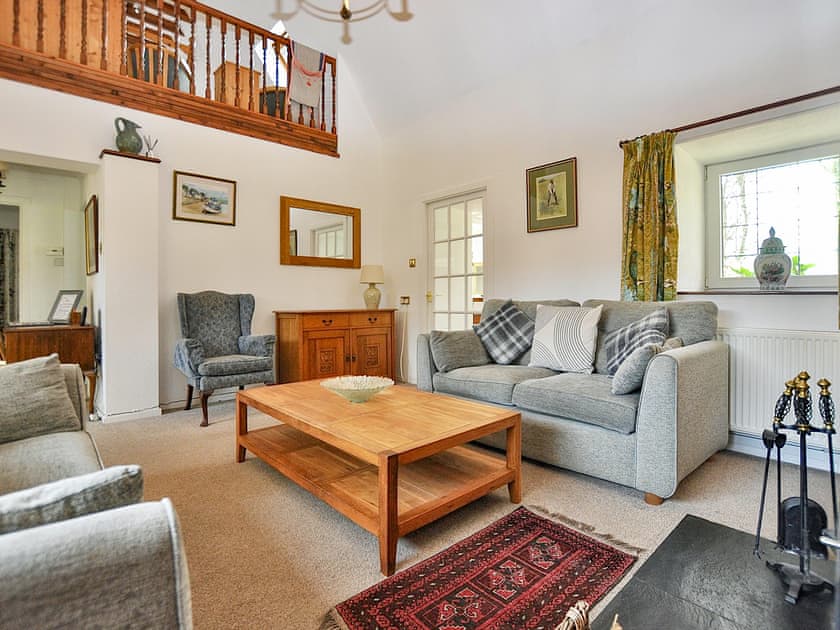 Cosy Living room with access to garden | Holly Cottage, Colvend, near Rockcliffe