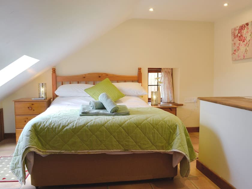 Relaxing double bedroom | Ty Hir - Bwlchgwyn Equestrian Holidays, Arthog, near Fairbourne