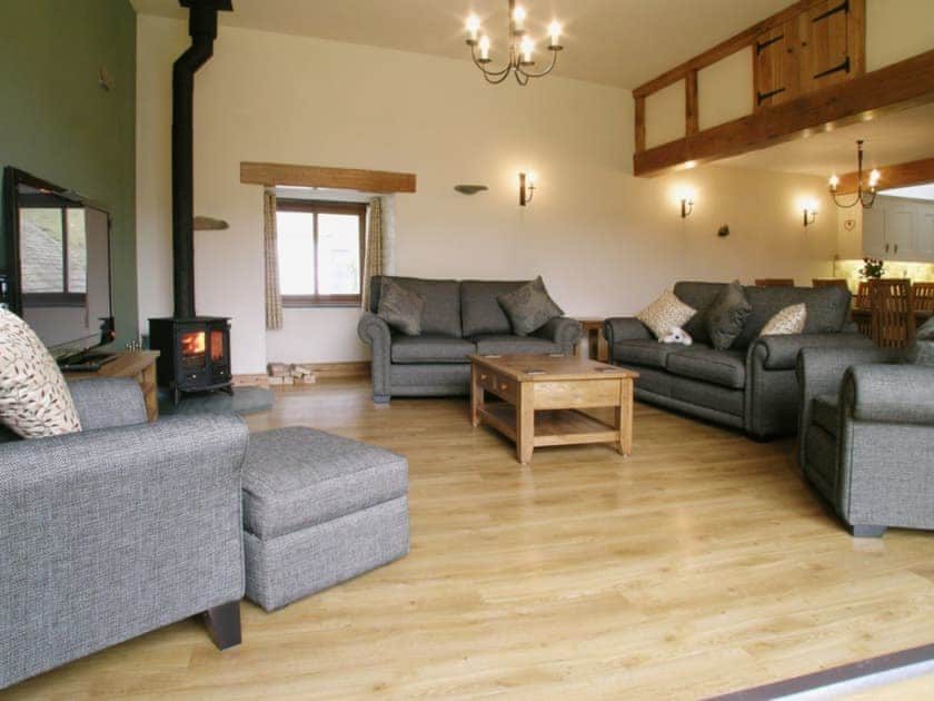 Open plan living/dining room/kitchen | Bram Cragg Barn, St. Johns-in-the-Vale, nr. Keswick