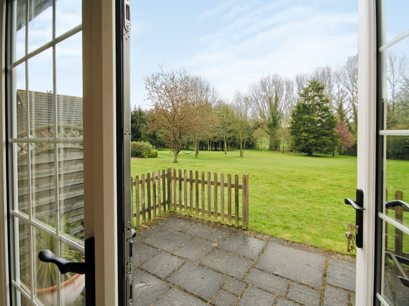 Patio | Linda’s Lodge, Nr. Halesworth