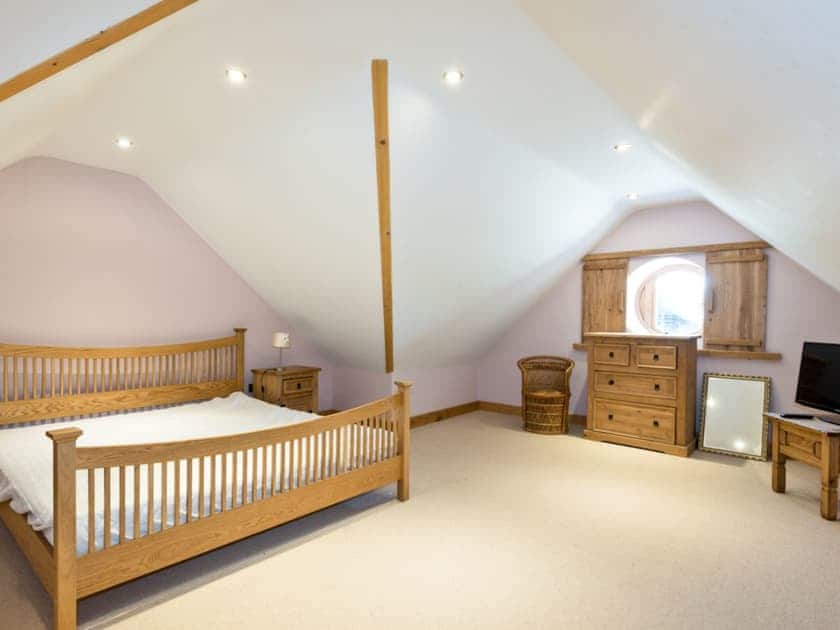 Double bedroom | The Old Tithe Barn, Litton Cheney, nr. Dorchester