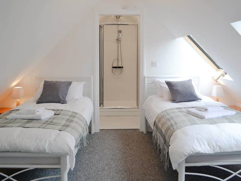 Twin bedroom | Tanylan Farm Cottages - Coal House, Kidwelly