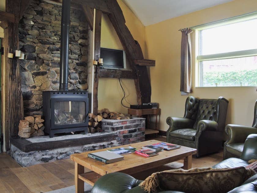 Living room | Hirros Hall Longhouse, Llanerfyl, nr. Welshpool