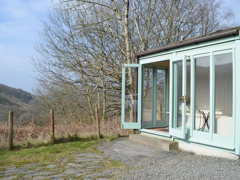 A garden room makes an ideal spot for a bite to eat in the great outdoors | Ty Mari - Ty Mari-Penroc, Cwmystwyth, Aberystwyth